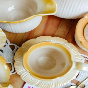 Juego de Cerámica Vintage Flores Exclusivas (5 piezas)